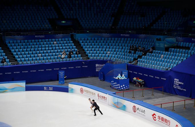 Stadiony pro olympiádu 2022: Capital Indoor stadium (krasobruslení a short track)