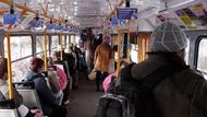 O tramvaje je tu stále velký zájem, a tak je jednokolejná trať poměrně vytížená.