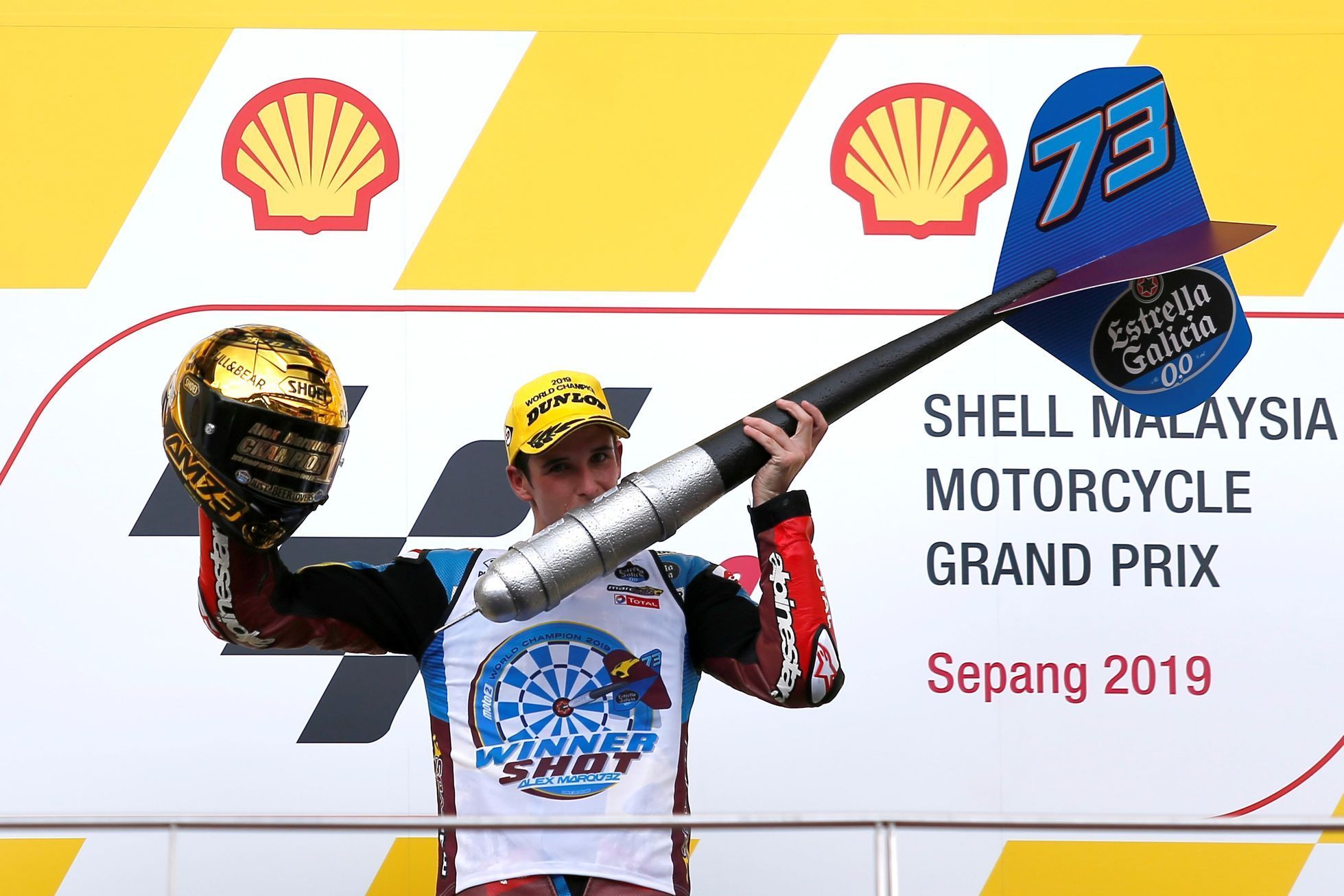 Alex Marquez slaví v Sepangu titul mistra světa Moto2 2019