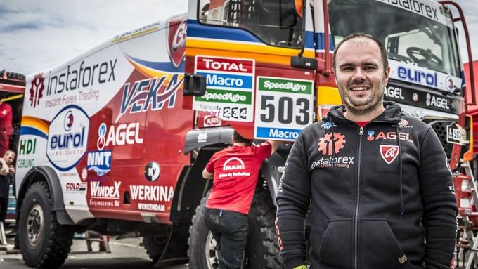 Aleš Loprais startoval na Dakaru poprvé s kamionem značky MAN.