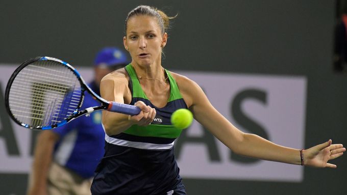 Karolína Plíšková v semifinále tenisového turnaje v Indian Wells
