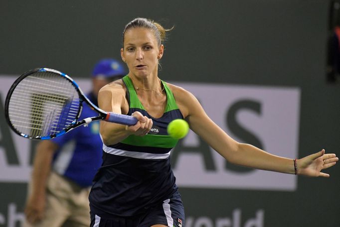 Karolína Plíšková v semifinále tenisového turnaje v Indian Wells