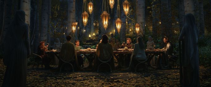 Owain Arthur jako Durin IV., Robert Aramayo coby Elrond, Charles Edwards v roli elfského kováře Celebrimbora a Benjamin Walker jako velekrál elfského národa Gil-galad.