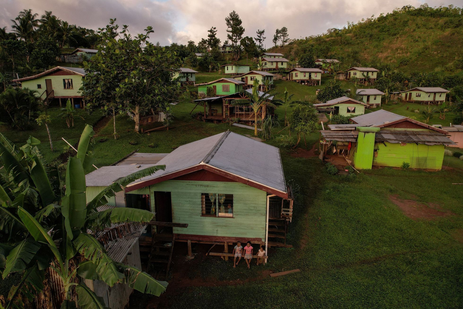 Fiji ostrov stoupající uprchlíci tichý ocean