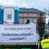 Protest části zemědělců s traktory v Praze na Magistrále a před ministerstvem zemědělství