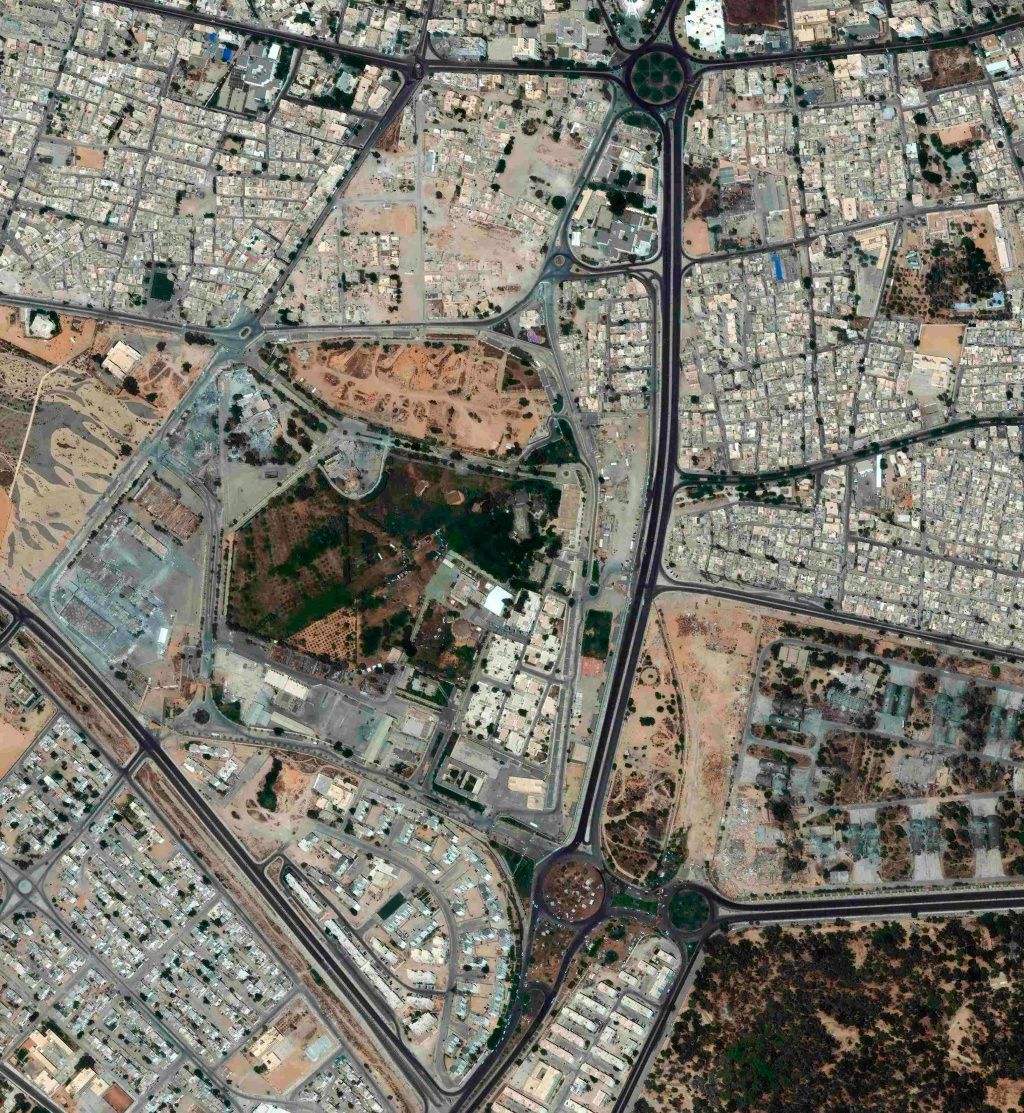 Libye - Kaddáfího komplex Báb-al-Azízíja