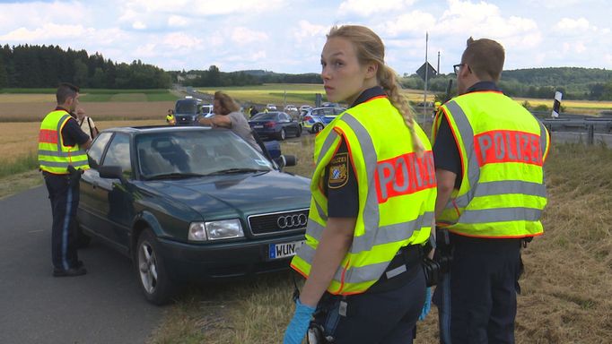 Pohraniční policie Bavorska.