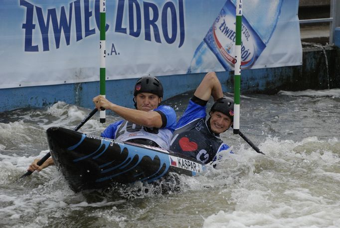 Jonáš Kašpar s Markem Šindlerem při SP v Krakově 2015