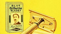 Jednorázové užití / Fotogalerie / Gillette / Před 120 lety požádal americký vynálezce King Camp Gillette o první patent na holicí strojek s vyměnitelnými čepelkami.
