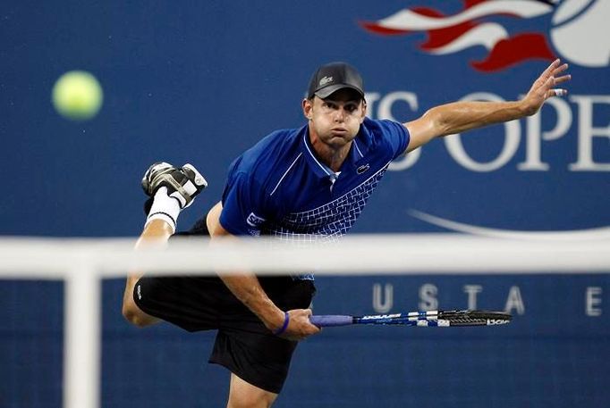 Andy Roddick v zápase druhého kola US Open