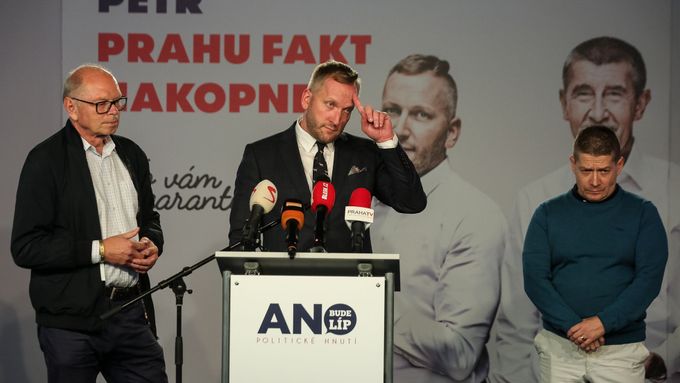 Hnutí ANO lídra Petra Stuchlíka patří k poraženým komunálních voleb v Praze.