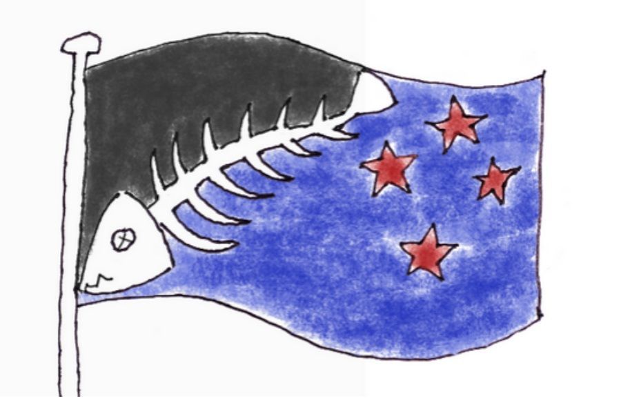 Nový Zéland - parodie na novou vlajku