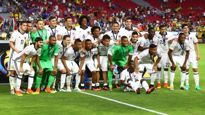 Fotbalisté Kolumbie slaví třetí místo na Copě América.
