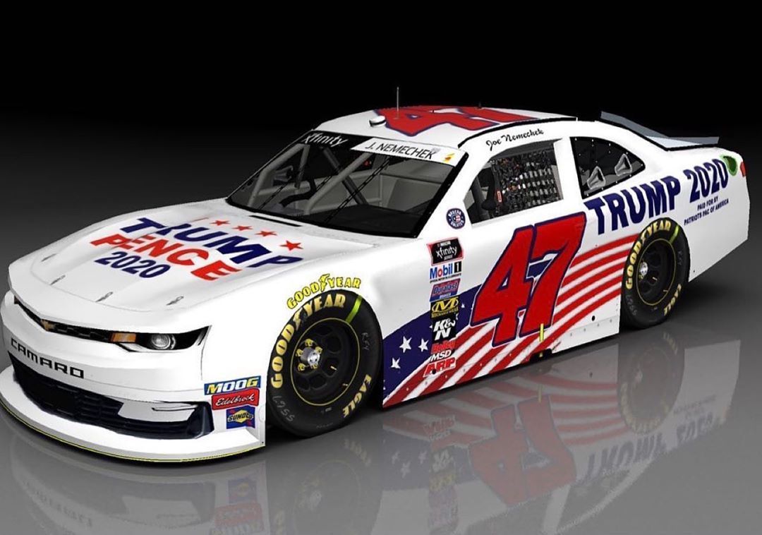 Joe Nemechek bude pilotovat v závodě nižší série NASCAR v Daytoně v  barvách předvolební kampaně Donalda Trumpa