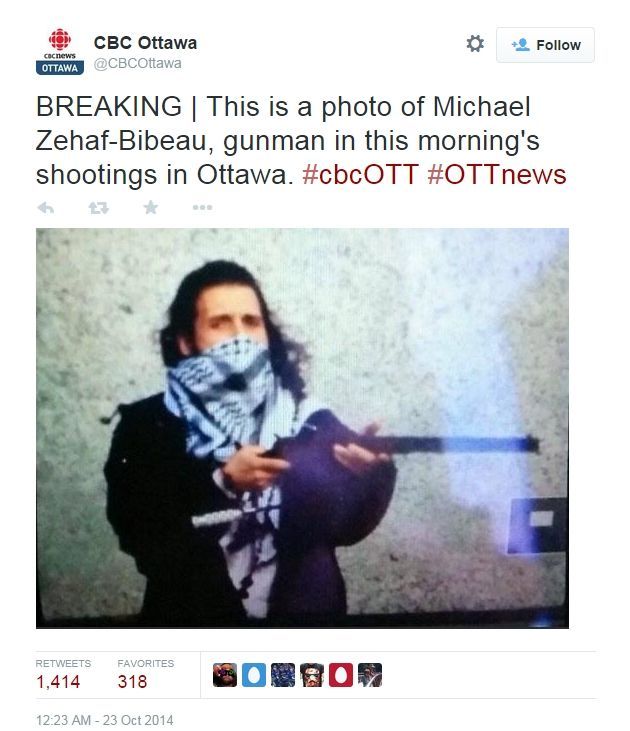 Michael Zehaf-Bibeau, střelec z Ottawy