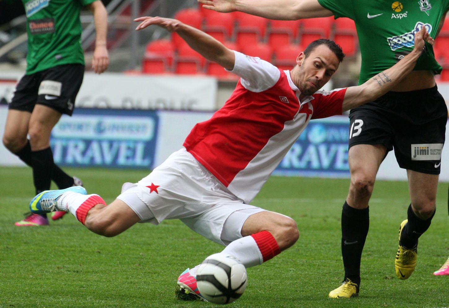 Fotbal, Gambrinus liga, Slavia - Jablonec: Jan Vošahlík