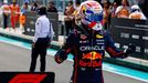 Max Verstappen v Red Bullu slaví triumf v kvalifikaci na Velkou cenu Miami F1 2025