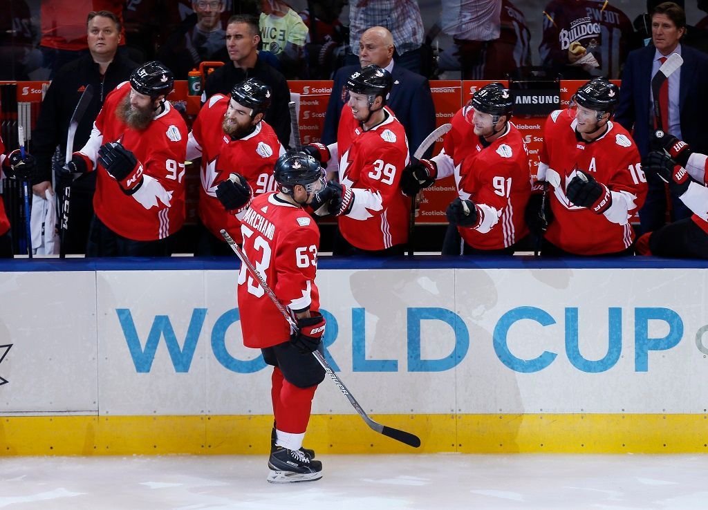 Kanada vs. Výběr Evropy, první finále Světového poháru (Brad Marchand)