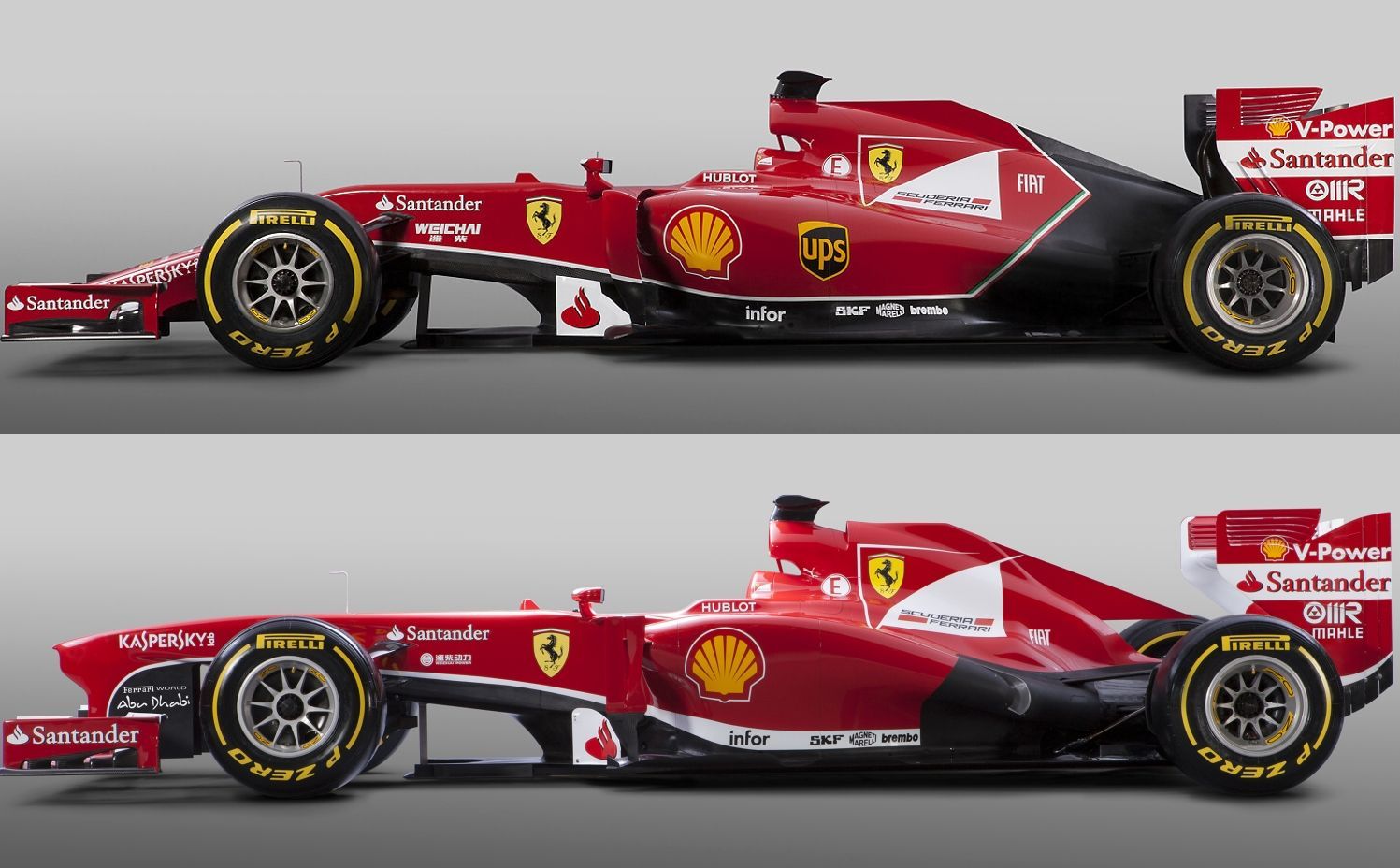 Ferrari F14 T vs. Ferrari F138