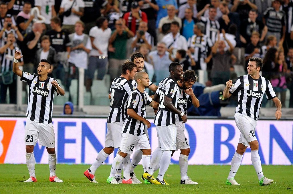 Radost fotbalistů Juventusu Turín
