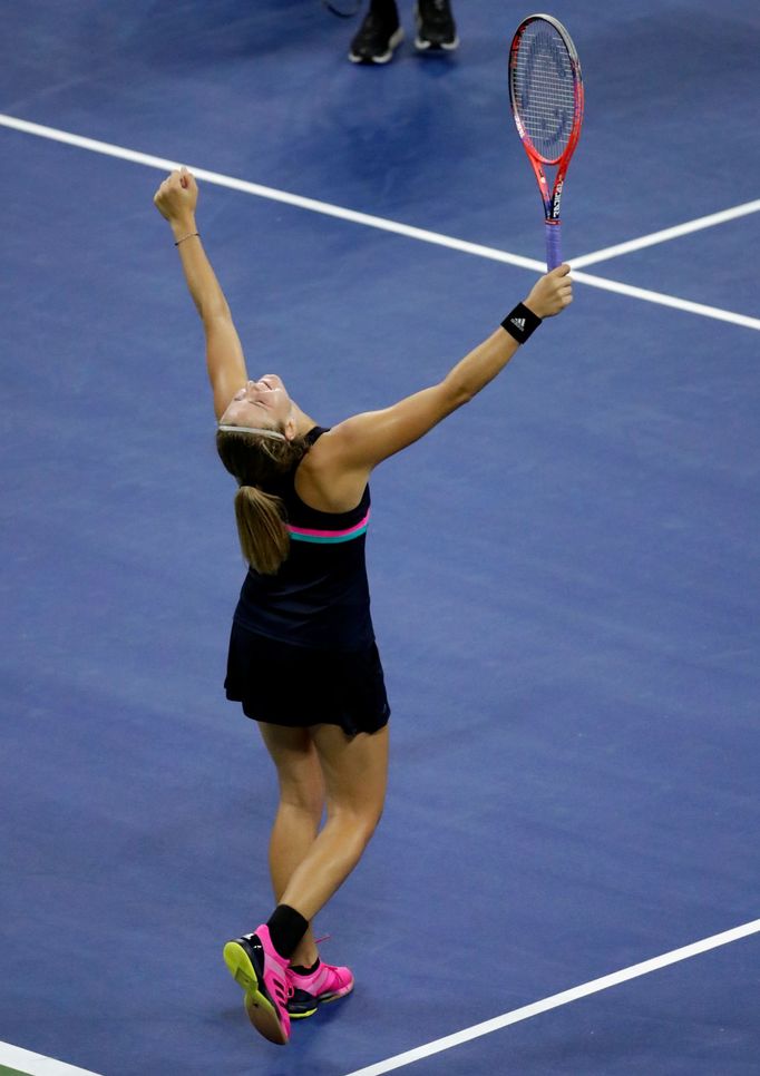 Karolína Muchová ve druhém kole US Open 2018.