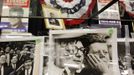 Photos and campaign posters of former U.S. President John F. Kennedy are displayed as part of the McInnis Auctioneers Presidential Auction in Amesbury, Massachusetts February 10, 2013. The auction which features the estate of the late David Powers, special assistant to former president John F. Kennedy, will take place on February 17. REUTERS/Jessica Rinaldi (UNITED STATES - Tags: POLITICS BUSINESS) Published: Úno. 10, 2013, 10:03 odp.