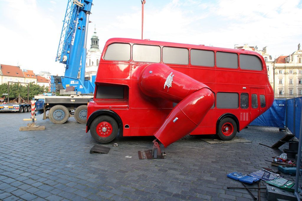 Babišův autobus v Praze