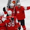 Švýcaři slaví v zápase Česko - Švýcarsko na MS 2019