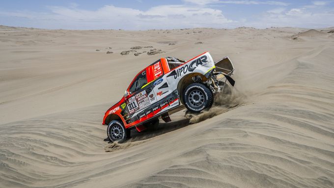 Martin Prokop na trati Rallye Dakar.
