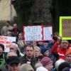 Demonstrace občanů Horního Jiřetína