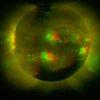 3-D view of the Sun made from two images taken by Soft X-ray Telescope on the Yohkoh satellite. Credit: NASA/ISAS/David Batchelor.