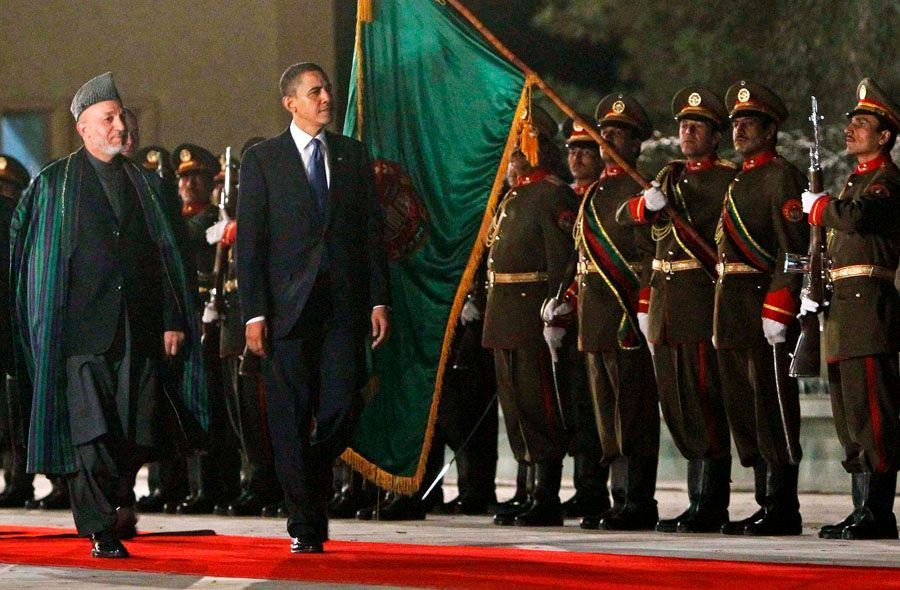 Barack Obama a Hamíd Karzáí