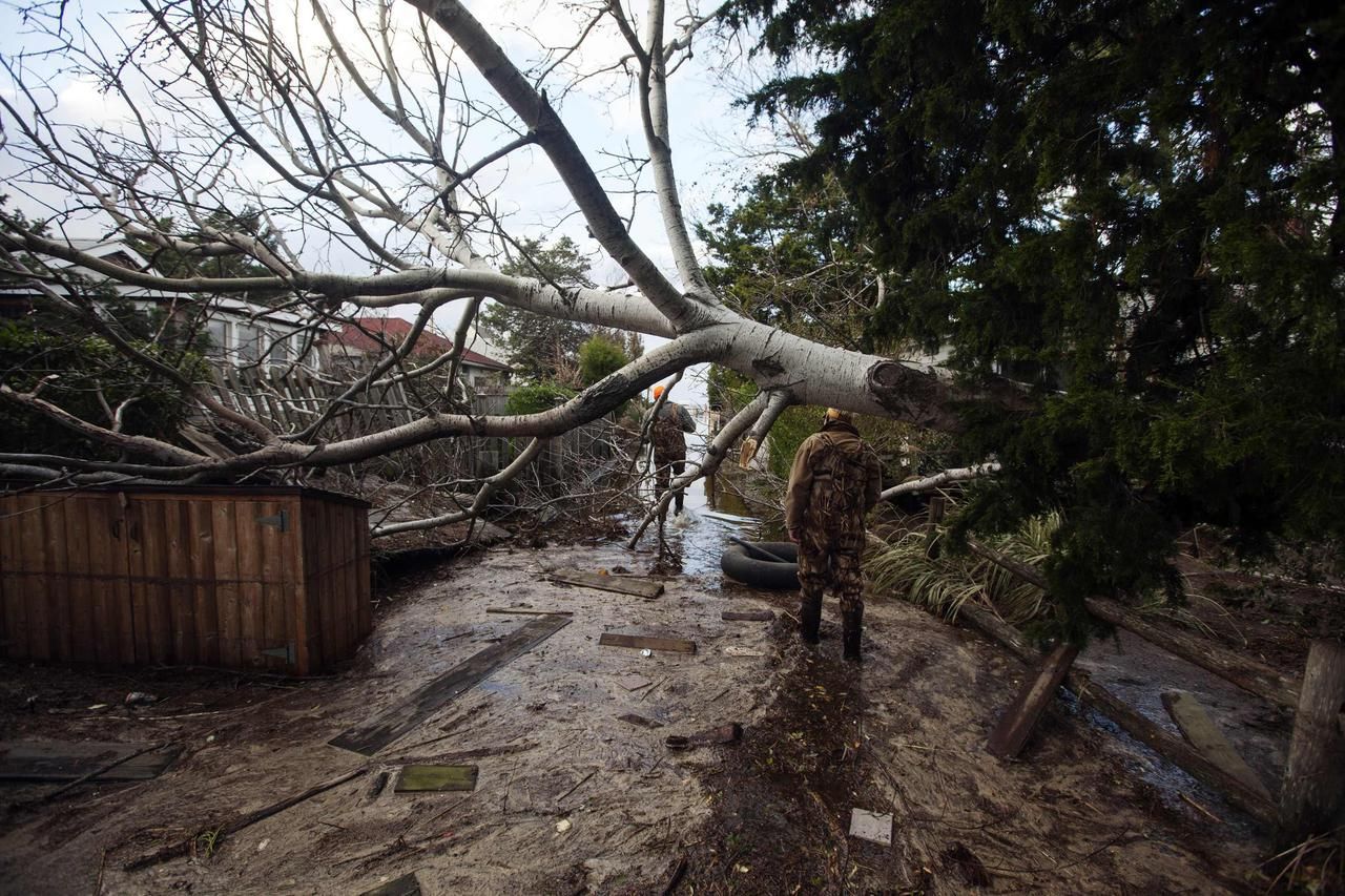 Foto: Následky řádění bouře Sandy - den druhý