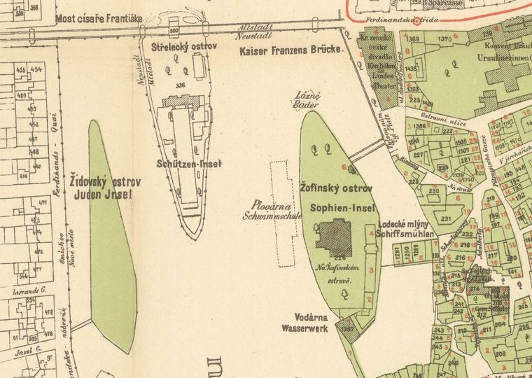 Mapa z Mapové sbírky PřF UK