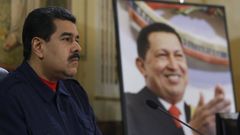Nicolas Maduro se svým velkým vzorem - Hugem Chávezem