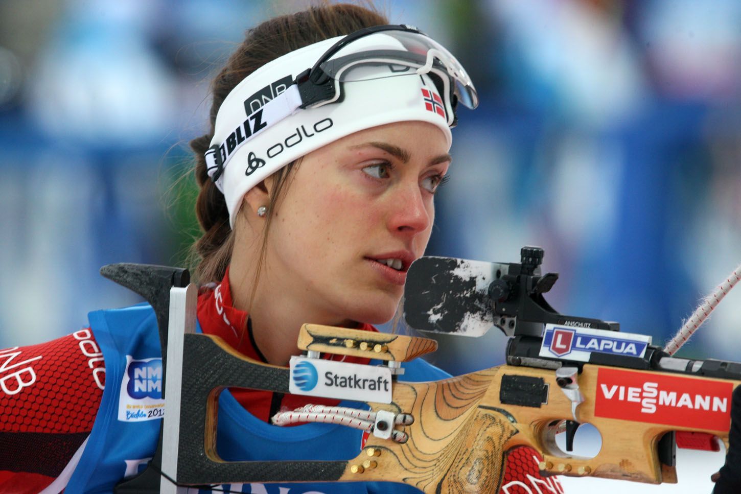MS v biatlonu 2012, štafeta žen: Synnoeve Solemdalová