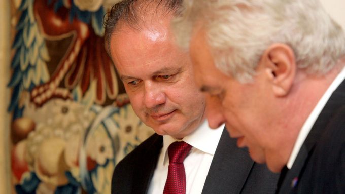 Andrej Kiska a Miloš Zeman.