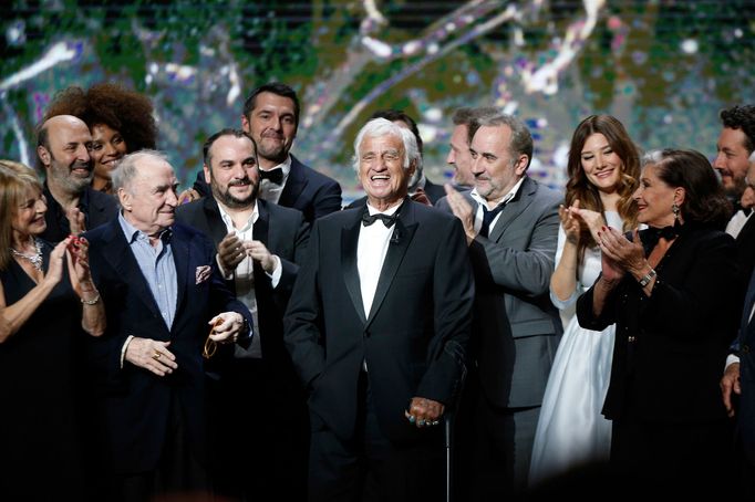 Potlesk pro Jeana-Paula Belmonda v roce 2017 na cenách César.