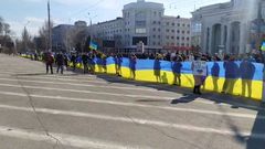 ukrajina cherson protest