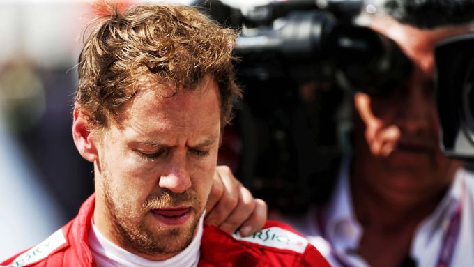 Naštvaný Sebastian Vettel po Velké ceně Kanady formule 1 2019