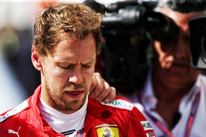 Naštvaný Sebastian Vettel po Velké ceně Kanady formule 1 2019