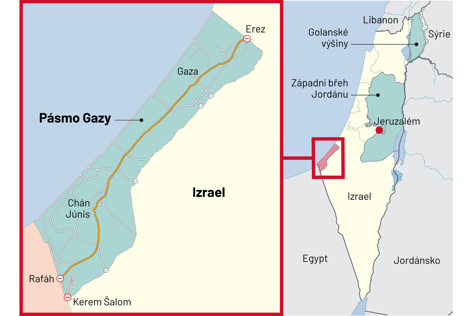 Izrael - Pásmo Gazy