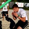 Kondiční boxerský trénink v písku - Daniel Táborský a Václav Pejsar