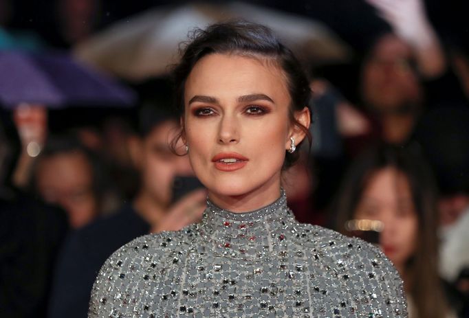 Keira Knightleyová na Londýnském filmovém festivalu.