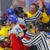 Potyčka v semifinále MS 2024 Česko - Švédsko