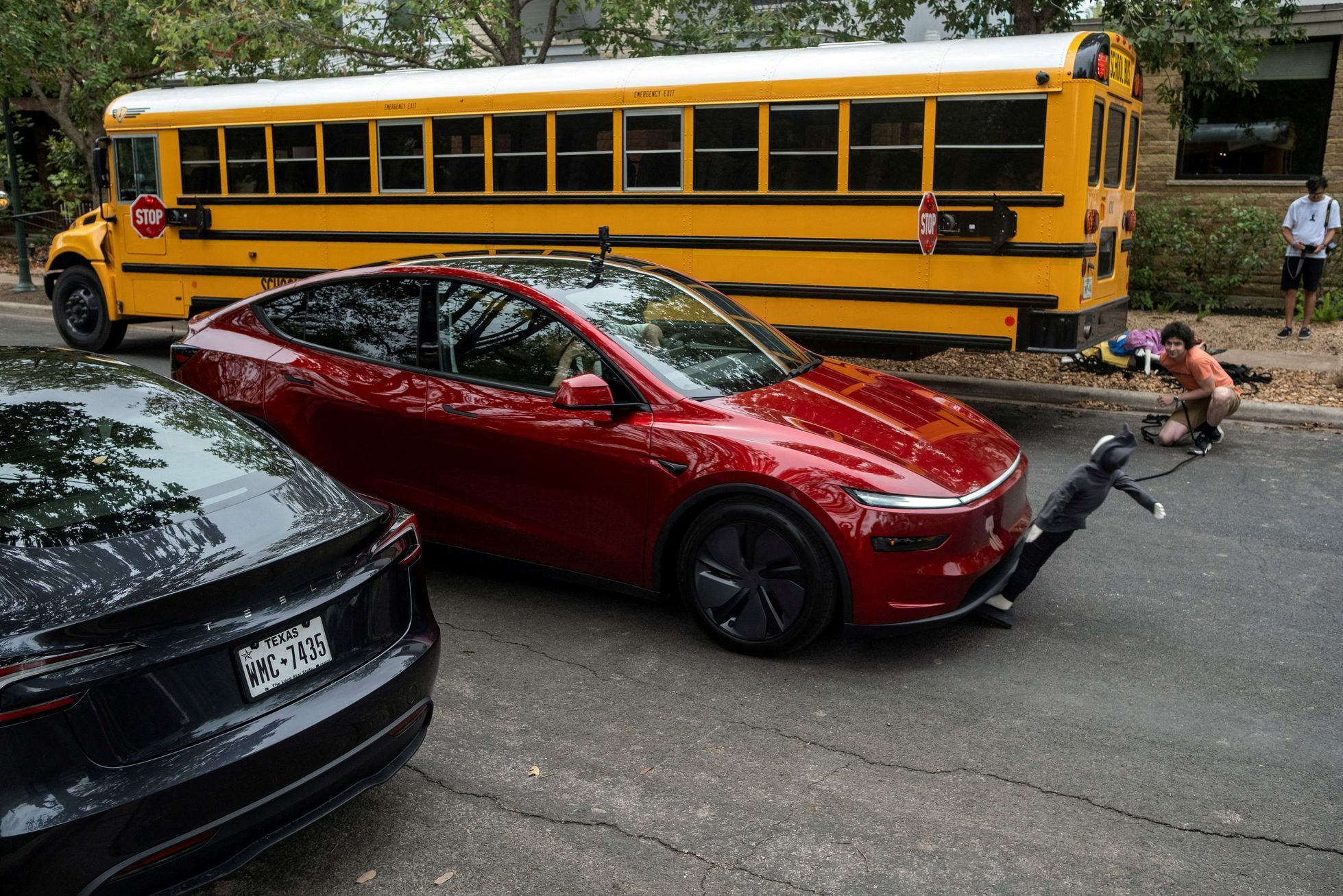 FILE PHOTO: Tesla robotaxis launch in Austin, Texas