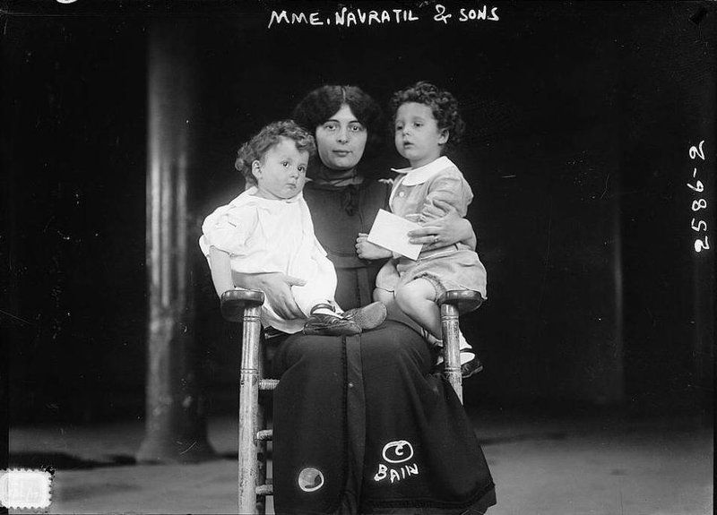 Michel a Edmond Navrátilovi s matkou