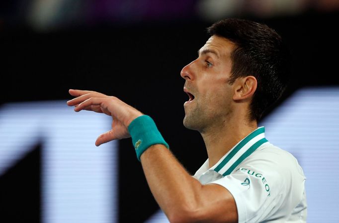 Novak Djokovič ve finále Australian Open 2021