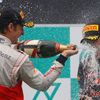 VC Malajsie - Button, Vettel