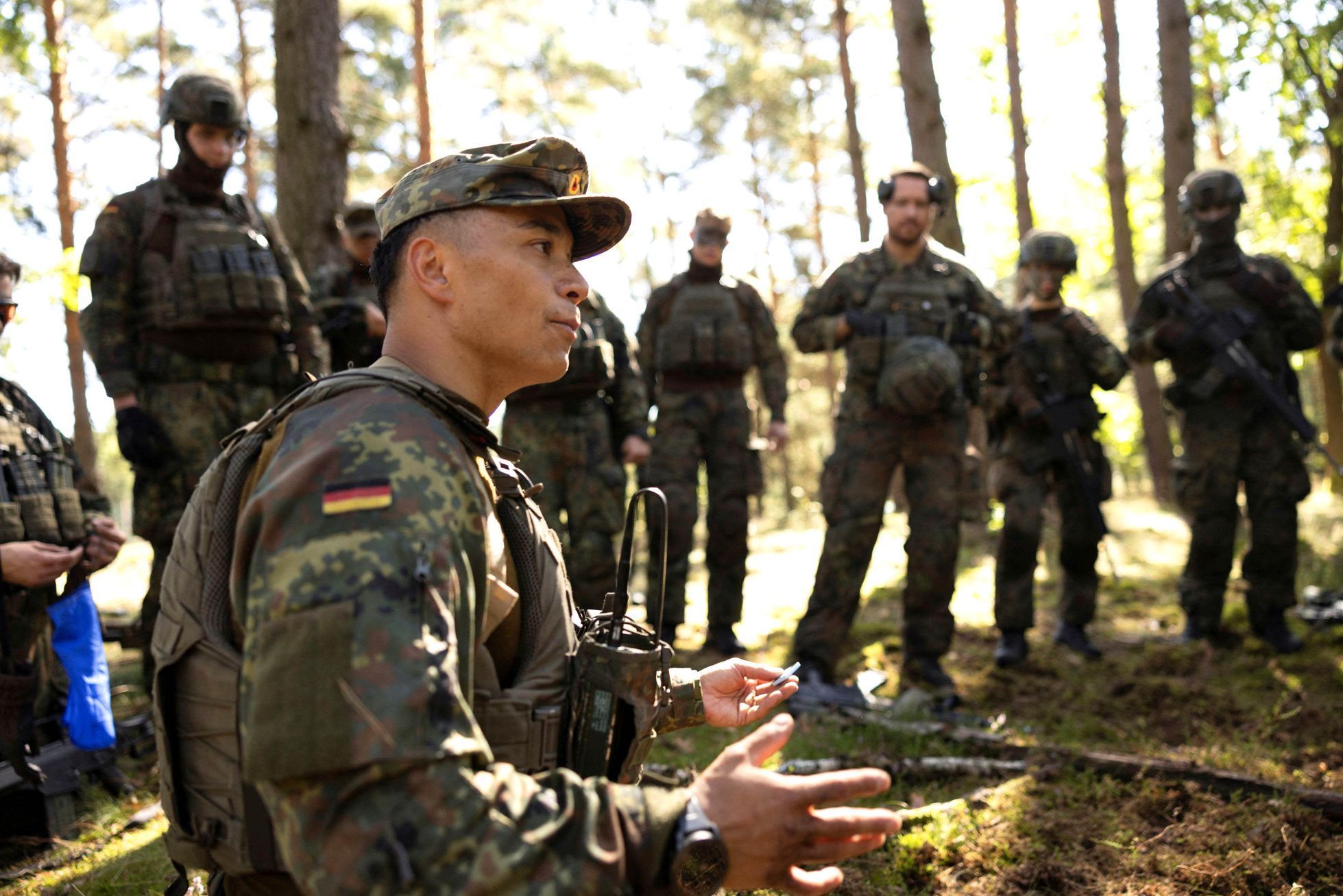 Německo, Bundeswehr, výcvik, pěchota, branci, armáda
